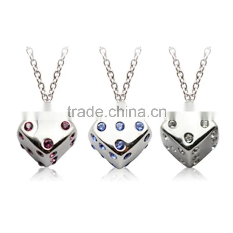 Polished Silver Round Stainless Steel Pendant Chain Necklace Jewelry