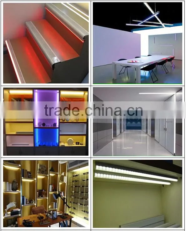 90 degree angle Aluminum profile for furniture/LED strip lighting/Plastic bracket