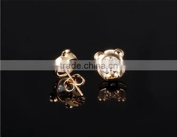 low MOQ fashion design of gold jewelry jhumke earring jewellery