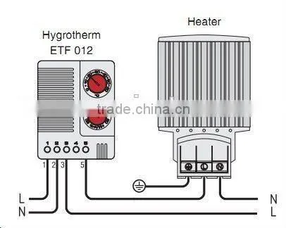 ETF 012 Hot sale color screen thermostats Electronic Hygrostat thermostat with CE