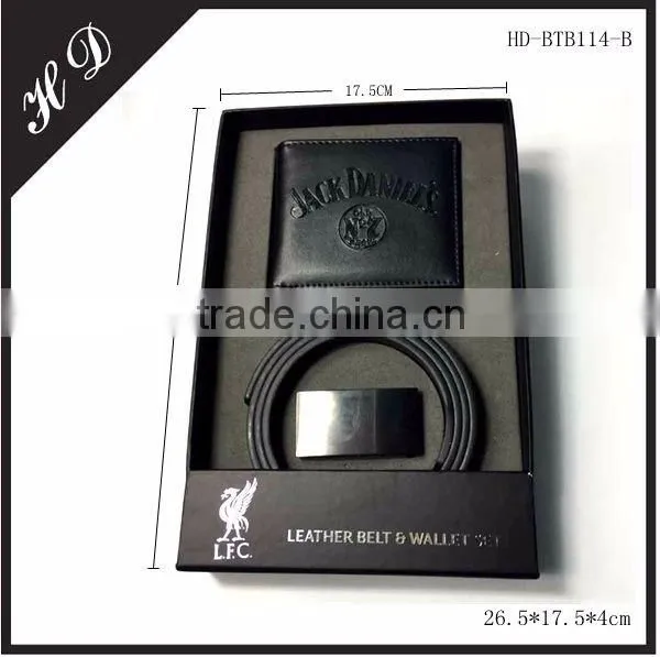 Blakc Belt And Wallet Packaging Box