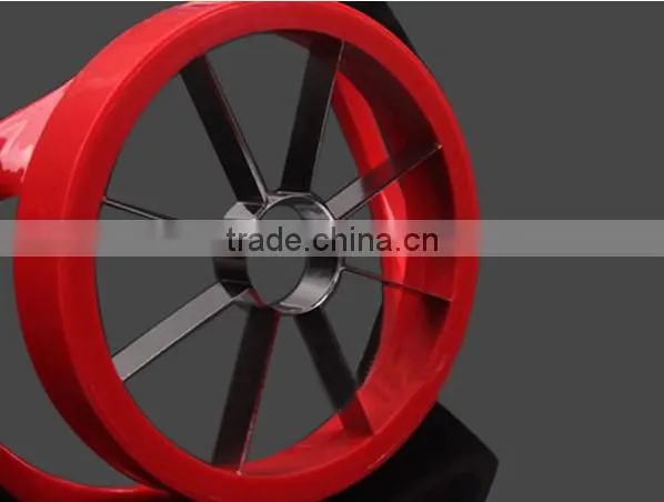 TPR Skidproof Handle Zinc Alloy Apple Slicer Food Slicer Blade