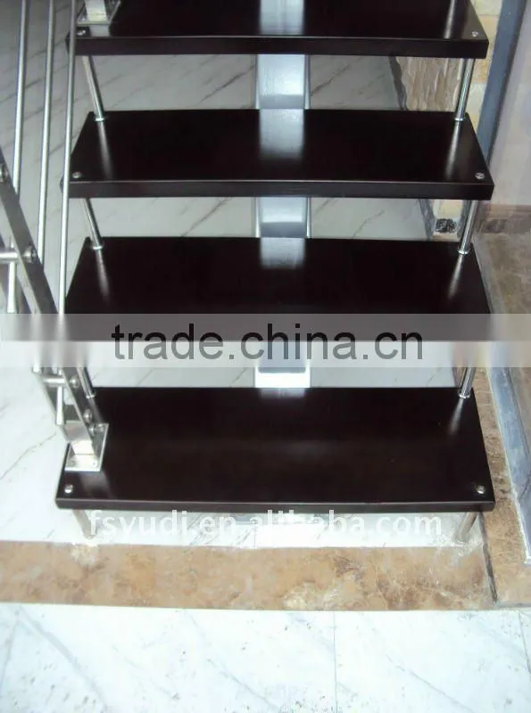 glass exterior stair design for project