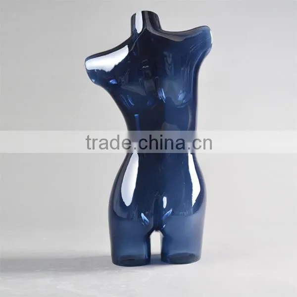 abstract plastic female mannequin, transparent sitting mannequin