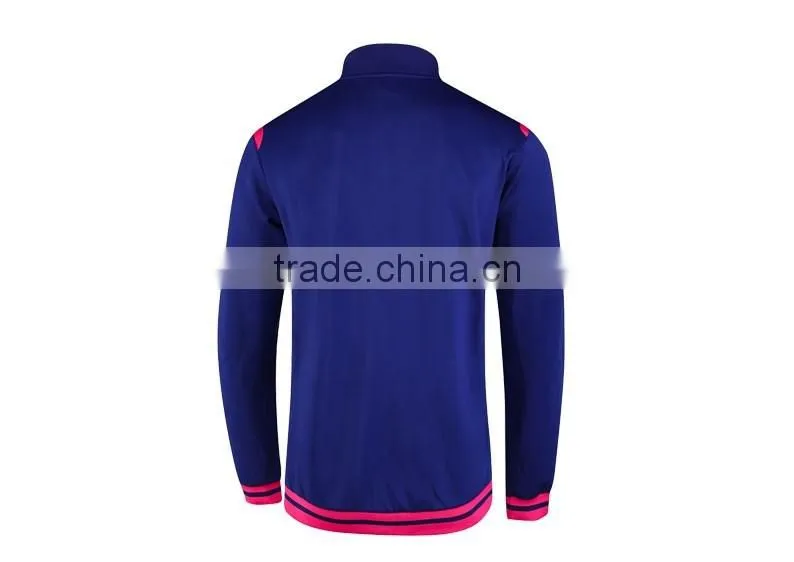 2016 newest cheap hot sell navy blue winter track jacket