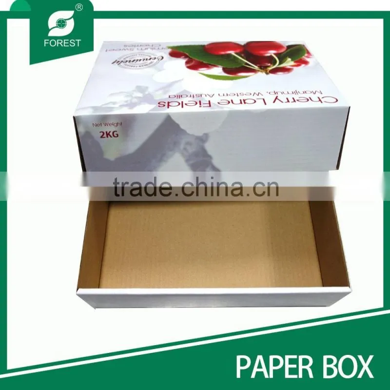 CORRUGATED FRUIT BOXES, CHERRY FRUIT PACKAGING BOX