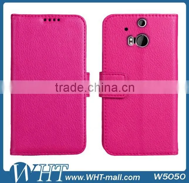Leather Wallet Case For HTC M8, Purse Leather Case For HTC M8