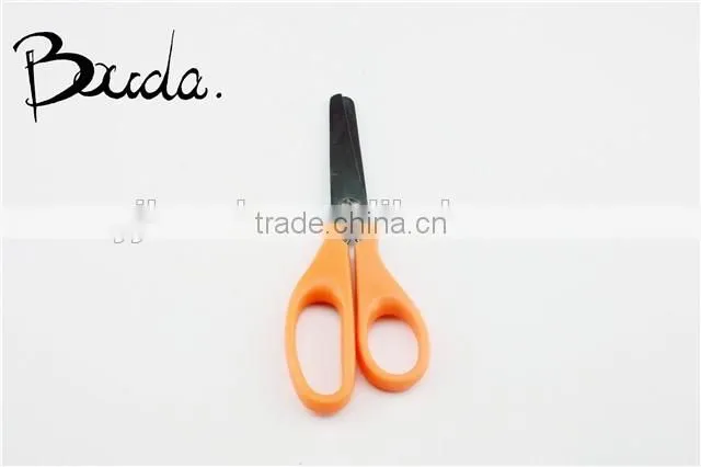 Small handle stainless steel with plastic handle children scissors BD-S1611