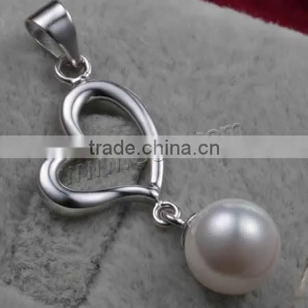 35x13mm White 925 Sterling Silver South Sea Shell Pendants