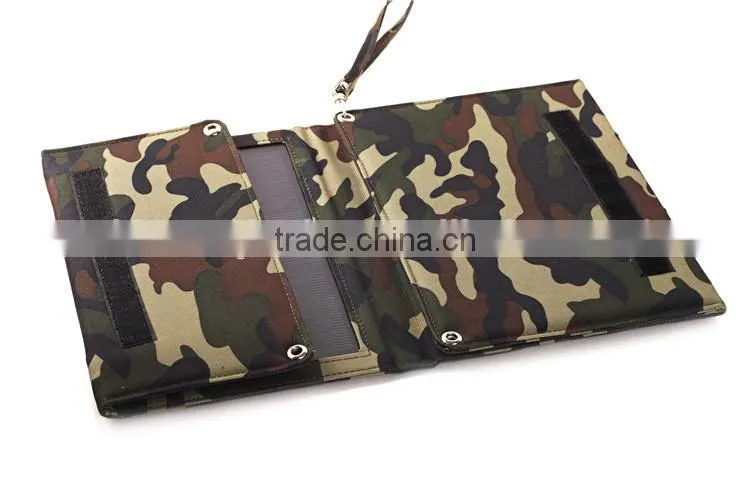 2016 new trendy products portable 5000mah usb power bank mini foldable solar panel charger 12w for huawei