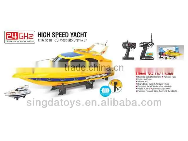 757-6059 NEW 2.4G 1:16 Electric High Speed Racing RC Boat