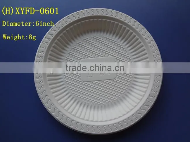 Bio-based disposable dinner dishes-6inch plate