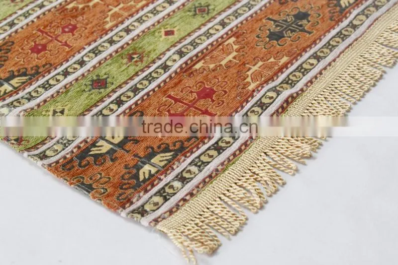 Wholesale jacquard woven chenille Muslim prayer rugs, prayer mat