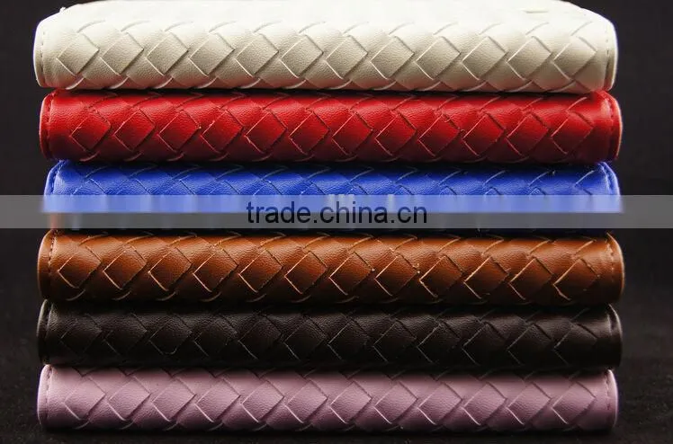 Chinese factory cheap weave wallet pattern leather case for Sony Xperia Z4 with stand
