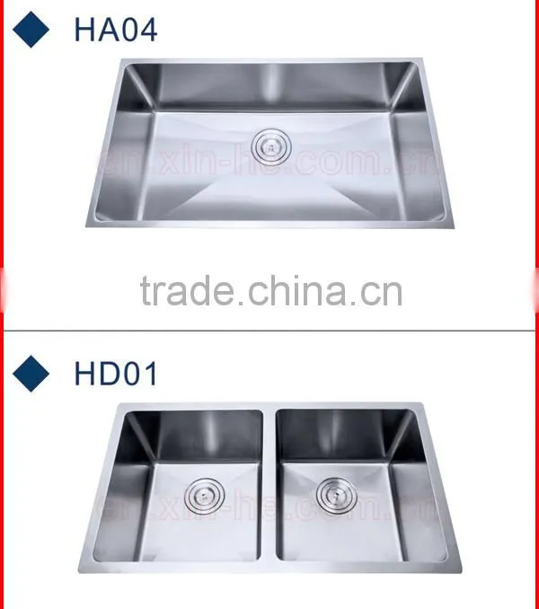 304 stainless steel big single bowl restaurant sink