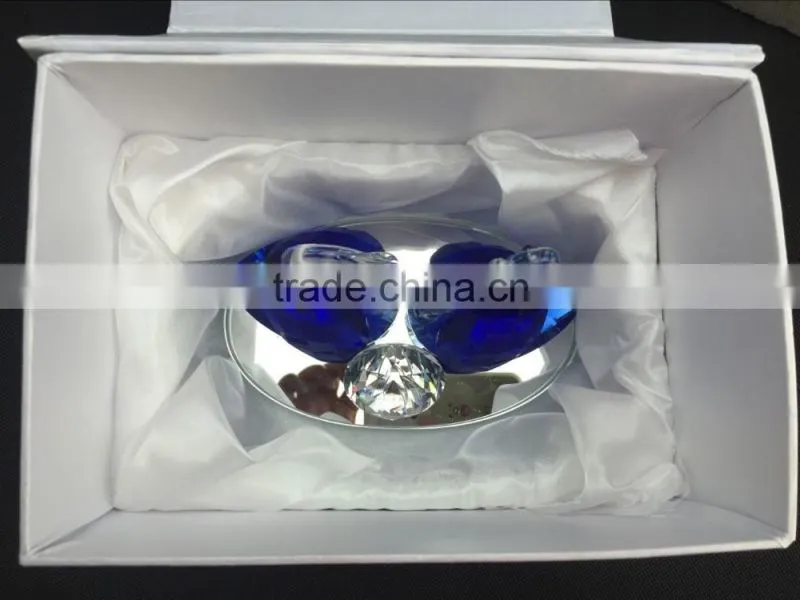 Factory directly sale hot seller high quality lovely couple crystal swan for wedding gift