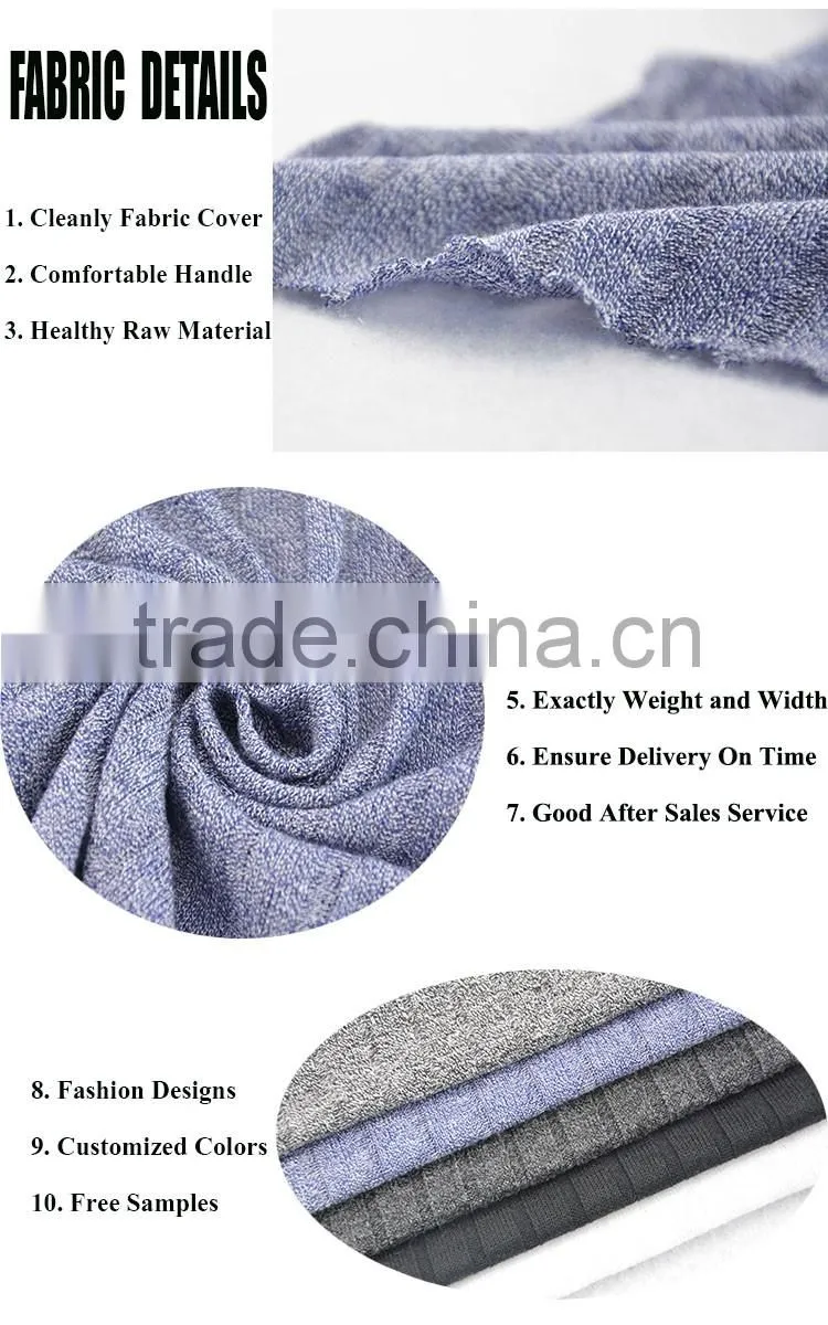 wholesale ankara fabric men's vertical stripe sweater rayon polyester spandex fabric in canada