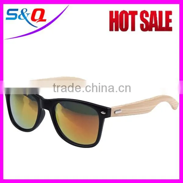 PC Wooden Temple Sunglasses Black color change sunglasses
