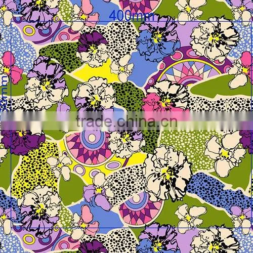 hot sale fashion printing silver sequin fabric