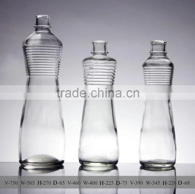 200ml 170ml flat glass wine bottle flask glass whisky bottle