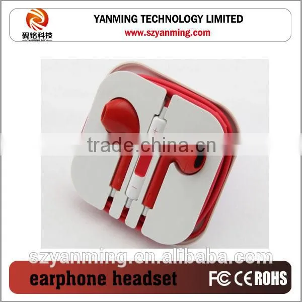 Colorful mini Earphone with Mic for iPhone 3G 4G 4S 5G