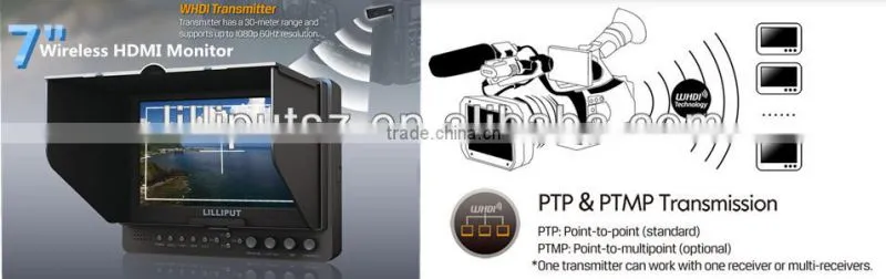 7 inch HD Wireless Monitor Systems with WHDI Technology