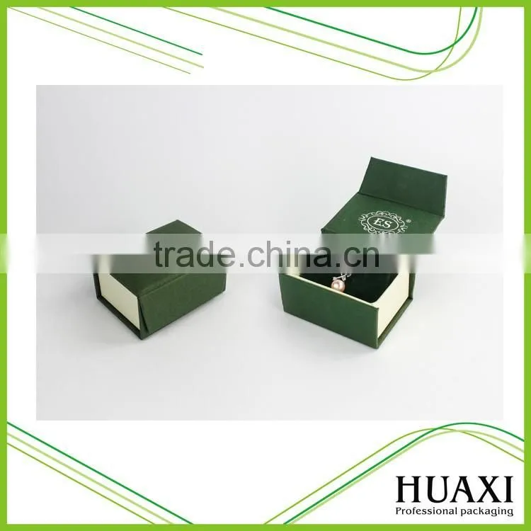 Luxury Foldable Cardboard Fancy Paper Velvet Jewelry Pendant Box