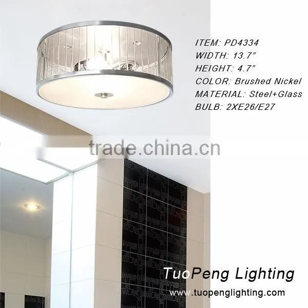 Hotel lighting round Glass ceiling light