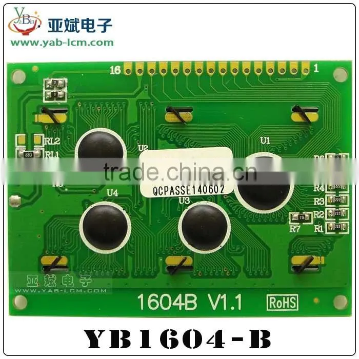 lcd display 16x4, programmable lcd display with 4 lines characters, lcd 1604 16X4 Display blue yellow