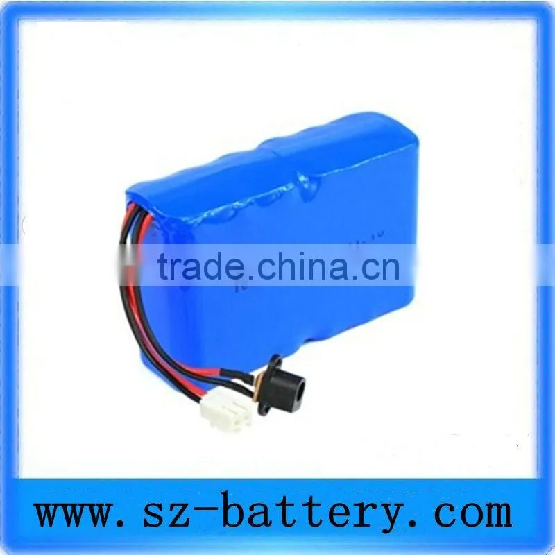 18650 rechargeable 10.8v li-ion battery pack