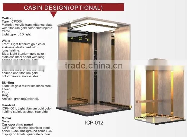 Professional manufacturer of comfortable bussiness passenger elevator and residential lift and freight elevator