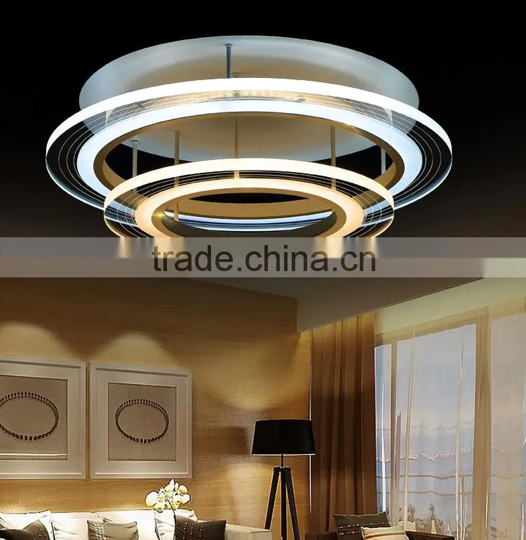 High Brightness Modern LED Ceiling Lights Warm White Round Acrylic Ceiling Lights