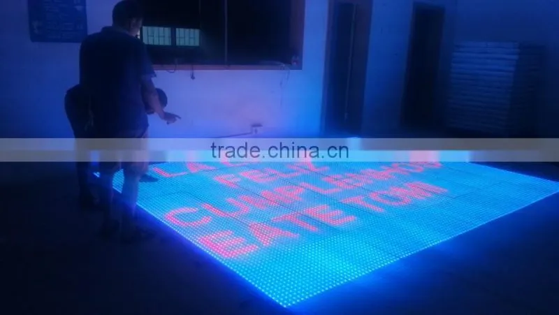 China LED Display Panel 50X50cm Video Dance Floor For Sale 3D Effect Stage Lighting Wedding Christmas Decorative Club Party