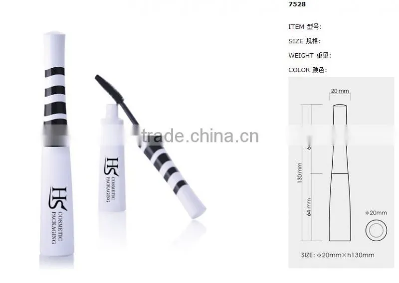 New style white black mascara tube packaging