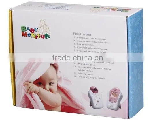 2.4GHz Wireless 1.5" LCD Video Baby Monitor with IR Night Vision Flower Shaped Surveillance Camera