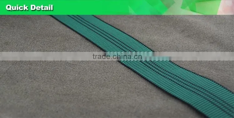 Elastic webbing for sofa made by good quality malaysia rubber thread knitted with PP and PE yam