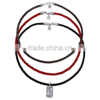 china manufacturer 2014 fashion leather necklace ,colourful pendent necklace
