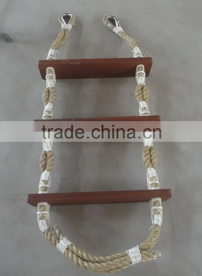 Wooden marine ladder pilot's ladder