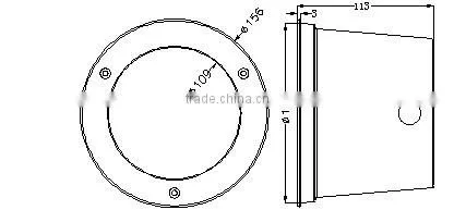 9w led underground light IP65 underground light 9LED higt power underground light