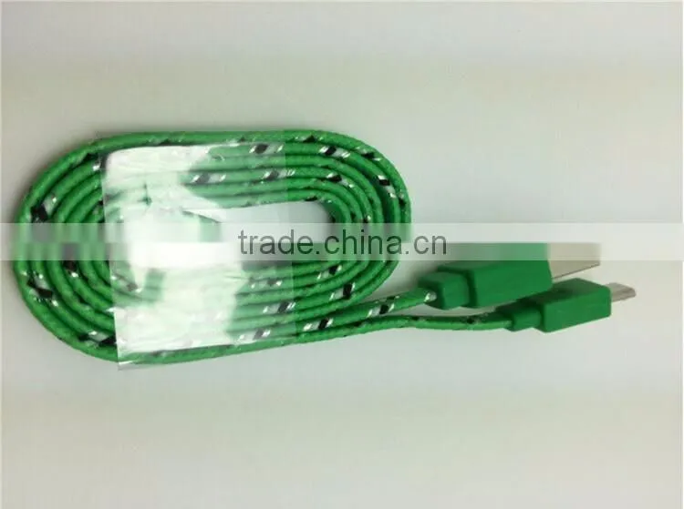2016 new model nylon braided usb cable