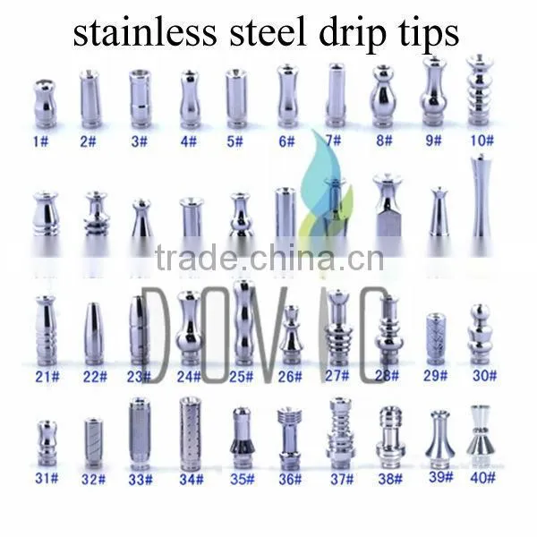 wholesale shenzhen Dovic wide bore drip tips stainless steel and acrylic wide bore