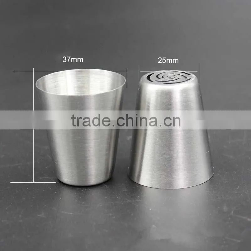 Stainless Steel Russian Piping Tips and Tri Color Coupler Home Baking DIY Cake Pastry Decoration Tool