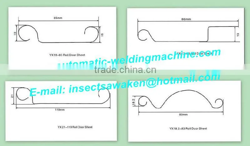 Door frame roll forming machine, Shutter door roll forming machine