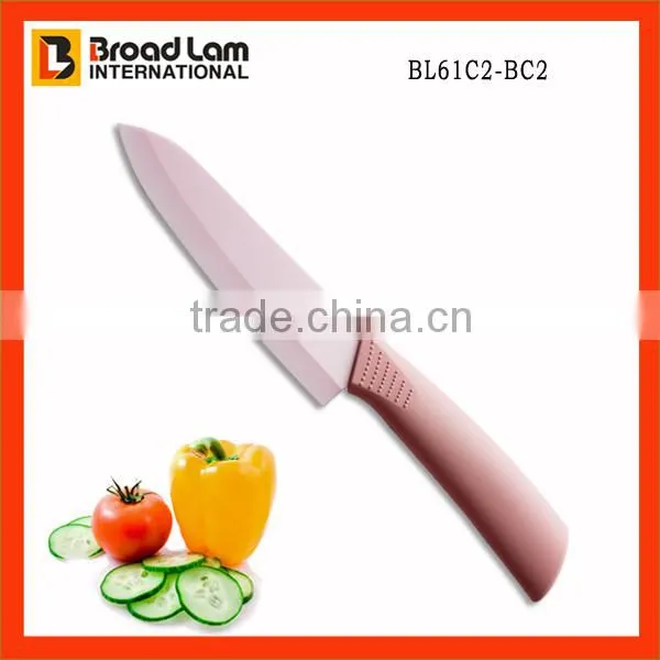 Healthy Anti-bacterial Ceramic Fruit Knife in Colorful Blade Size of 6 inch