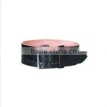 Men Genuine Leather Weight Lifting Belt