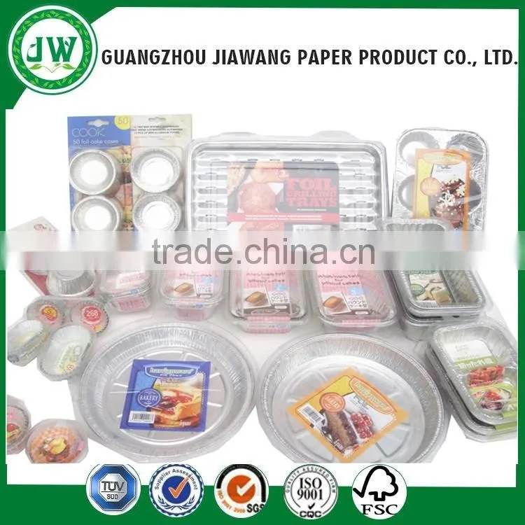 Aluminum foil product container disposable food container