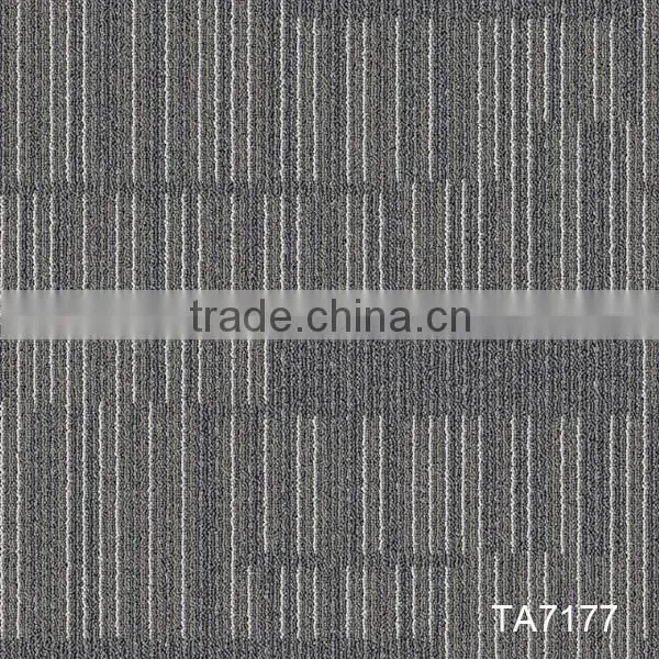Level loop carpet tile for floor with pvc backing