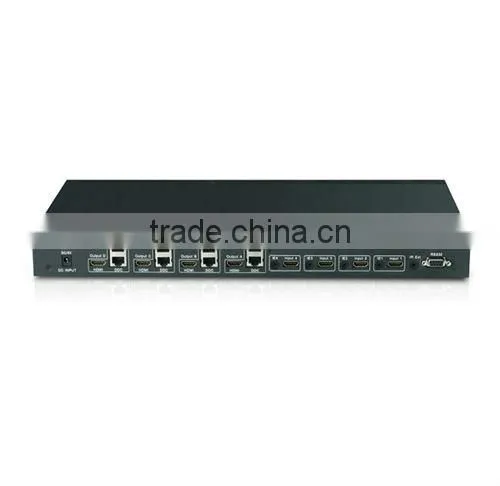 hdmi switch splitter 4x4 extender over hdmi cable or cat5e cable PET0404E