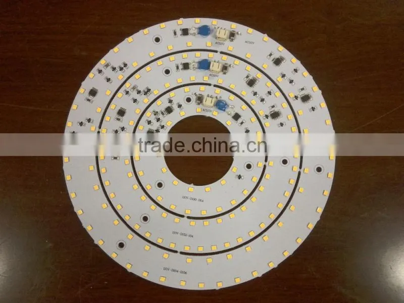 newly 12w 20w LED light source AC 110v AC 220V input driverless alu LED PCB Board for ceiling light application