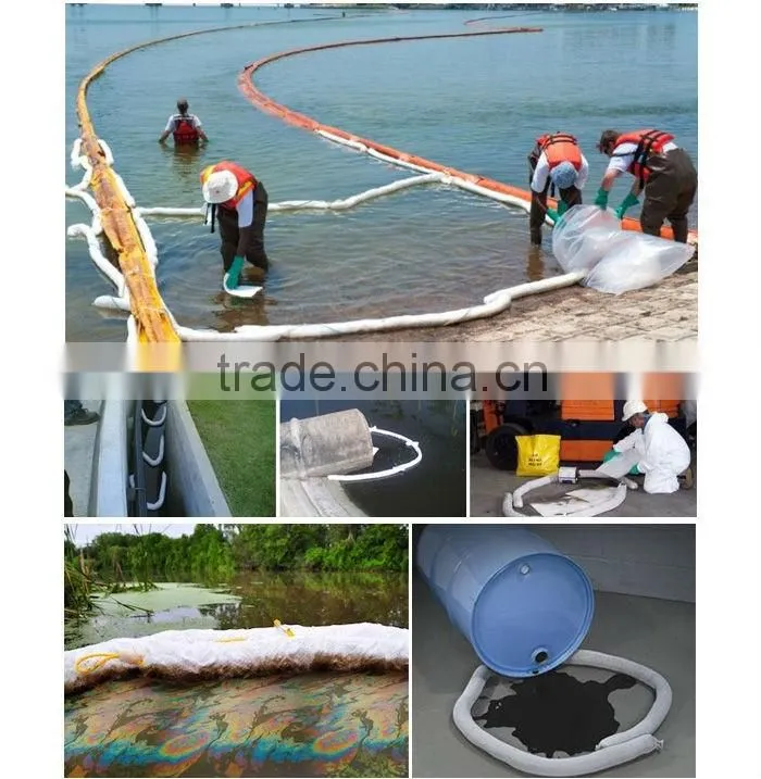 100% PP Oil Absorbent Sock/Boom 12.7cm(D)*300cmL